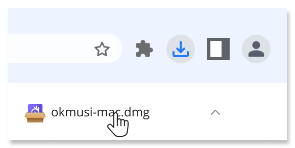 Otwórz plik .dmg